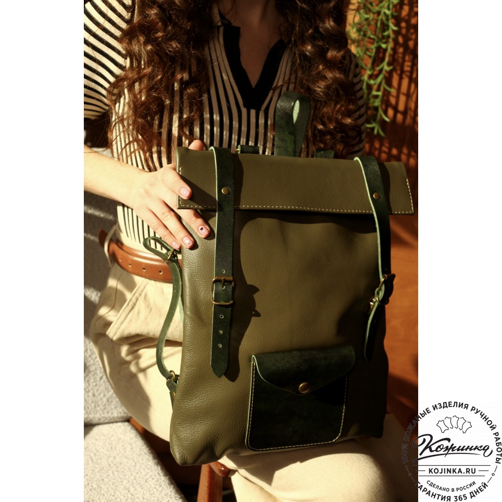 Кожаный рюкзак "Vogue New" (чёрный)